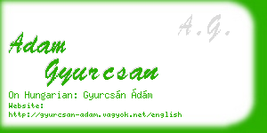 adam gyurcsan business card