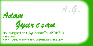 adam gyurcsan business card